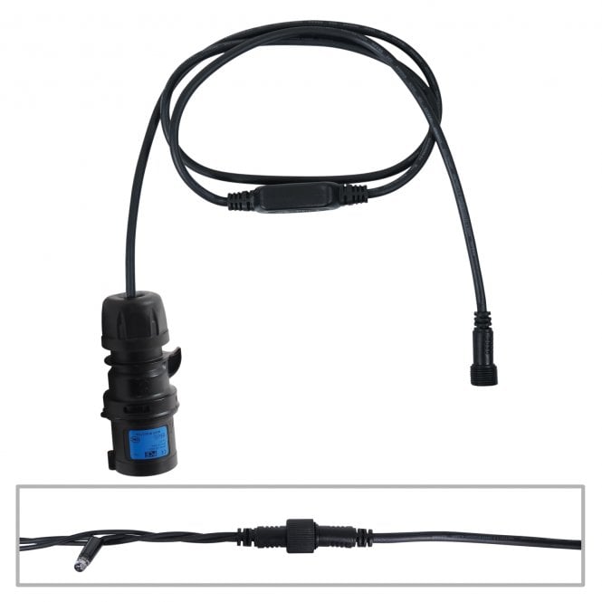 elumen8 16A power supply cable for LED Dimmable String/Net Lights 