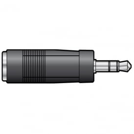 3.5mm STEREO JACK PLUG to 6.3mm STEREO JACK SOCKET
