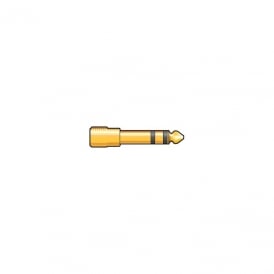  Adaptor 6.3mm stereo plug to 3.5mm stereo jack socket - Gold plated