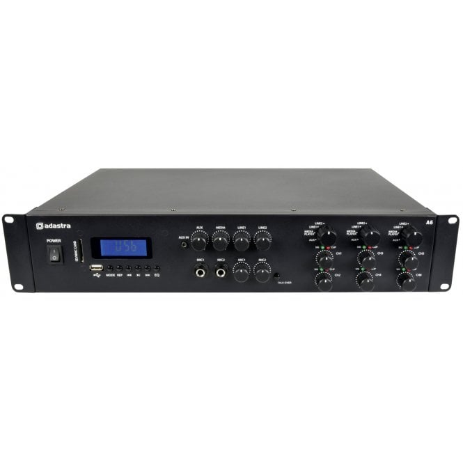 Adastra A-series Multi Zone A6 Tri Stereo Amplfier 6x200W