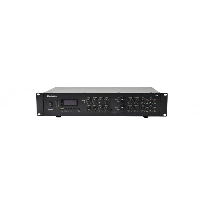 Adastra A4 Dual Stereo PA Amplifier 4 x 200W