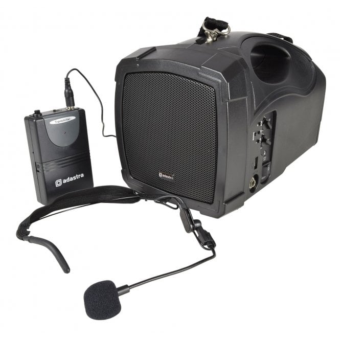 Adastra H25B Handheld PA with Neckband Mic, USB, FM & Bluetooth With HANDHELD