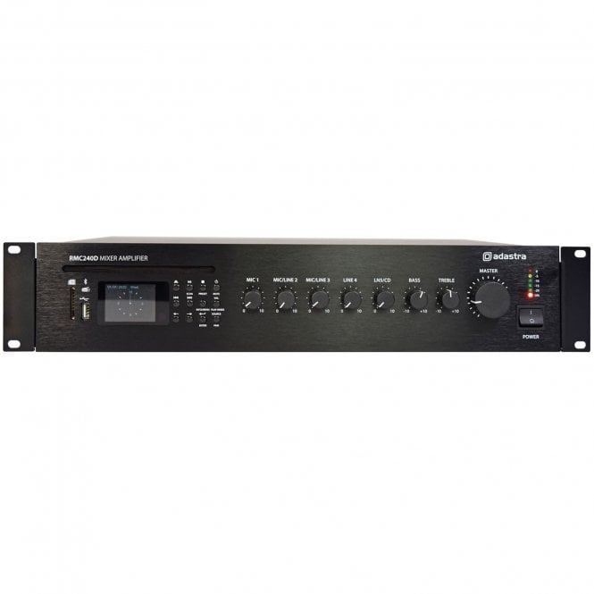 Adastra RMC-series Mixer-Amps 100V with CD, DAB+, BT and mp3 Player RMC240D
