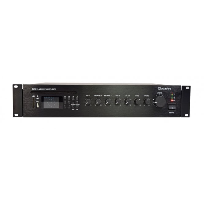 Adastra RMC120D Mixer-Amp 100V with CD, DAB+, BT and mp3 Player