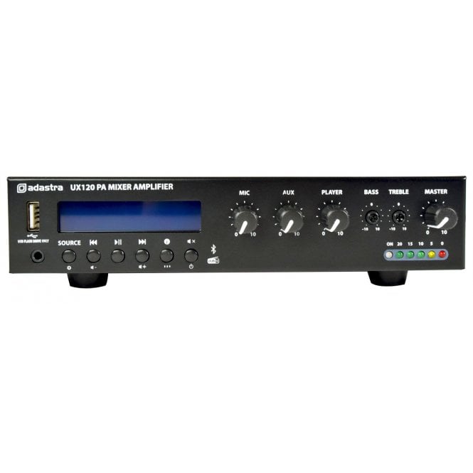 Adastra UX120 Compact 100V Mixer-Amplifier 120W