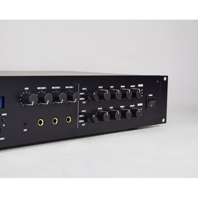 Adastra V-122 Dual Zone 100V Mixer-Amplifier 2 x 120W
