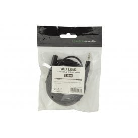 Essential 3.5mm Stereo Plug to 3.5mm Stereo Socket Leads
