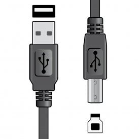 USB 2.0 type A plug to type B plug lead 1.5m	