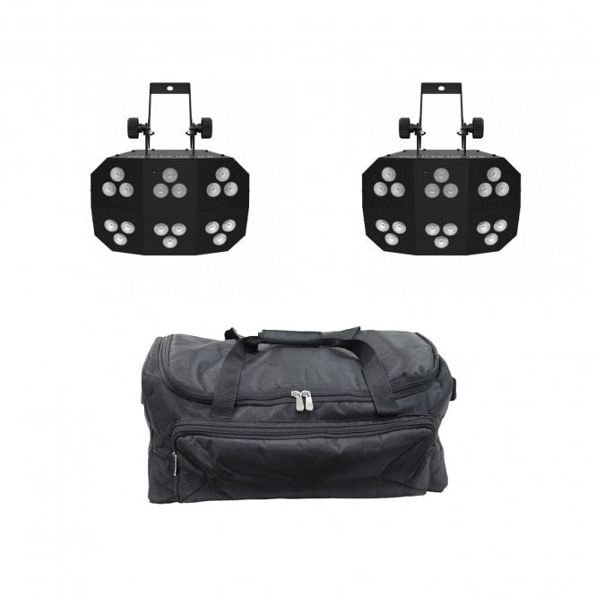 Chauvet DJ Wash FX Hex ILS Pair & Bag Bundle