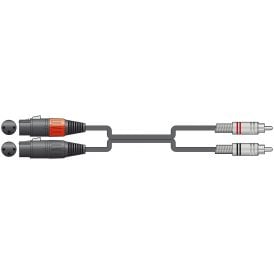 Classic Audio Leads 2 x XLR Female - 2 x RCA Plugs