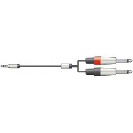 Classic Audio Leads 3.5mm Stereo Jack Plug - 2 x 6.3mm Mono Jack Plugs