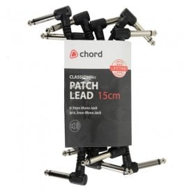 Classic Audio Patch Lead Sets 6.3mm Mono Jack Plug - 6.3mm Mono Jack Plug 6pcs