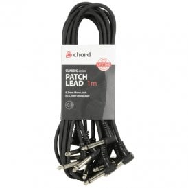 Classic Audio Patch Lead Sets 6.3mm Mono Jack Plug - 6.3mm Mono Jack Plug 6pcs