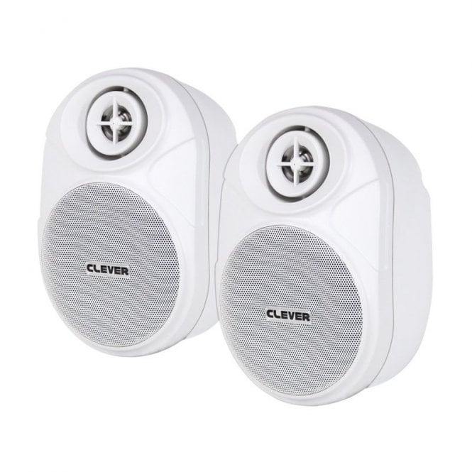 Clever Acoustics  BGS 20T White 100V Speakers (Pair)