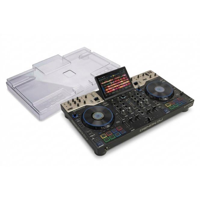 Denon DJ PRIME 4 G2 – Professional 4-Deck Standalone DJ System & DECKSAVER Bundle