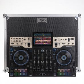 Denon DJ PRIME 4 G2 – Professional 4-Deck Standalone DJ System with Flightcase with wheels Bundle
