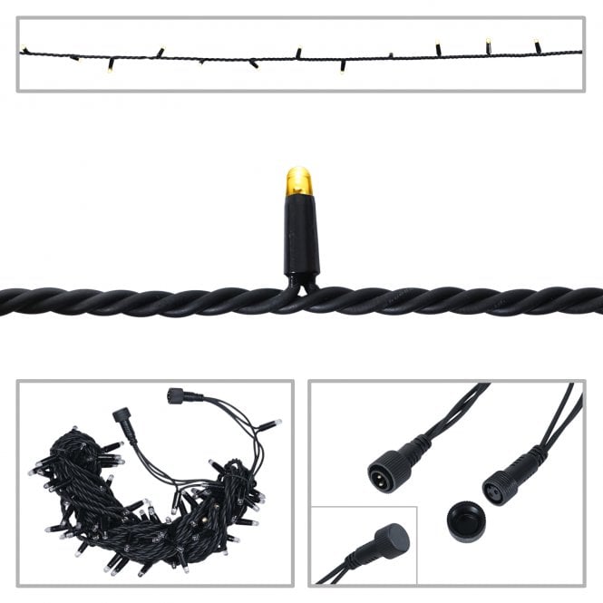 elumen8 Heavy-Duty Rubber Connectable, Dimmable LED String Lights
