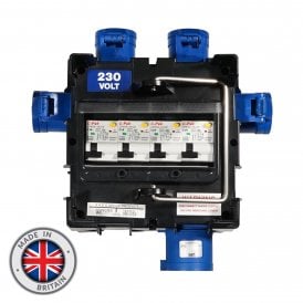 IMST Distribution Box 32A 415V In, 4 x 16A 240V Out 2P RCBO