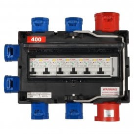 ISCHL Distribution Box 32A 3PH, 6 x 16A 1PH RCBO