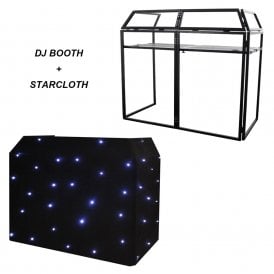 Aluminium Lightweight DJ Booth System MKII + Starcloth Bundle