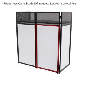 Combi Booth System Replacement White Lycra Set (4 Panels)