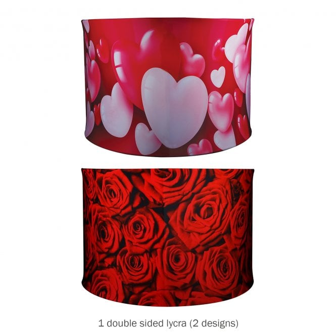 Equinox Contour DJ Screen Lycra Design B (Hearts/Roses)(lycra cover for Contour booth)