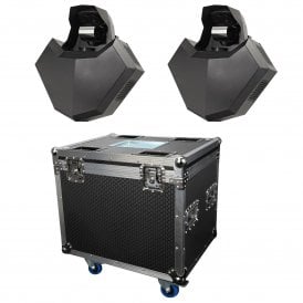 Helix Evo XP – Advanced Barrel Effect Lighting with Mirror Dish Pair & Case Bundle