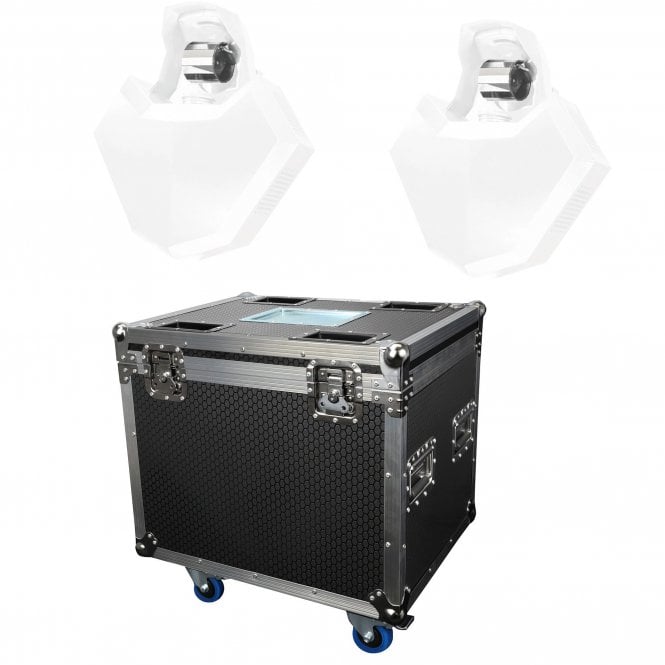 Equinox Helix Evo XP – Advanced Barrel Effect Lighting with Mirror Dish Pair & Case  Bundle