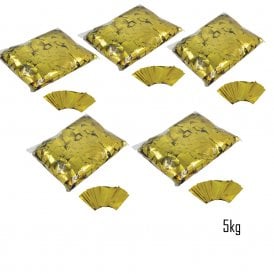 Loose Confetti – 5x Metallic Gold 1kg Bundle