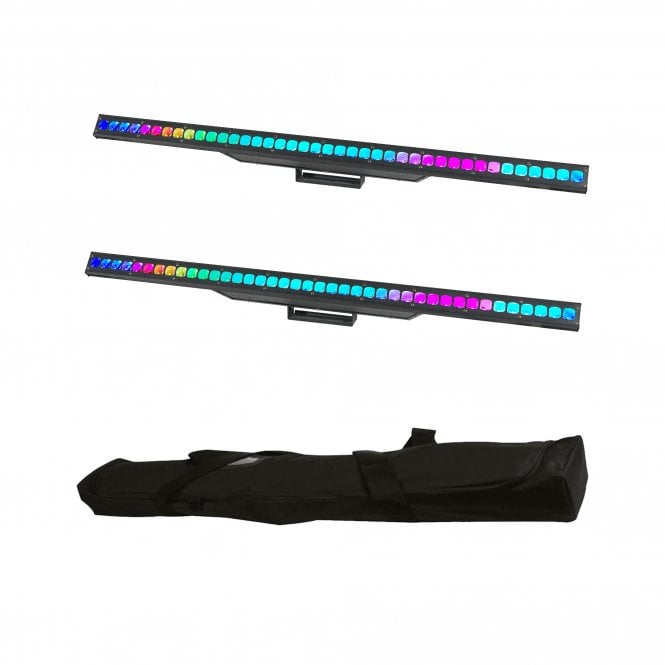 Equinox PIXELpoint Batten Pair Bundle with Bag & DMX Cable