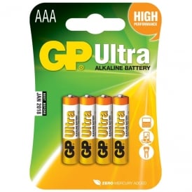 Alkaline batteries, AAA, 1.5V, packed 4/ blister