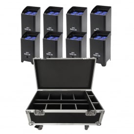 8 x Rapid QB1 RGBW & Charging Case Bundle