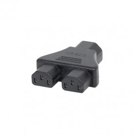 Adapter IEC Male – 2 IEC Female 10A
