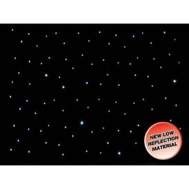 DMX 6 x 3m LED Starcloth System, Black Cloth, CW (dmx version)