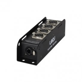 EtherCON to DMX Multicore Adaptor 3-Pin Female XLR Sockets