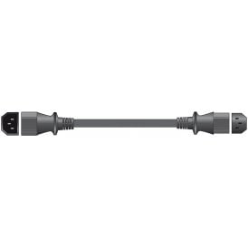 Mains Extension Lead IEC Plug - IEC Socket 0.5m	