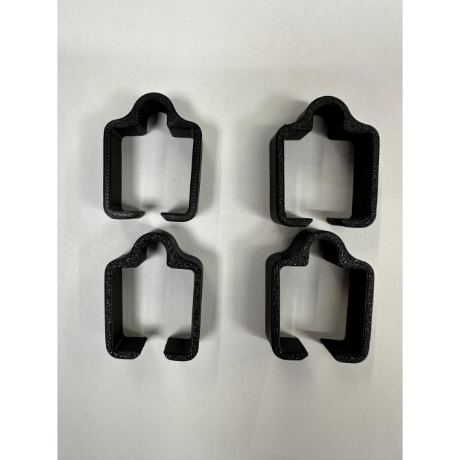 Phase One CABLE KEEPER pack of 4 BLACK  25mm box section version 