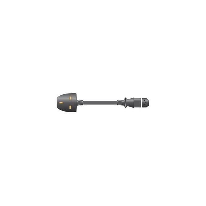 Phase One IEC UK main lead, black , 10A 5 metre