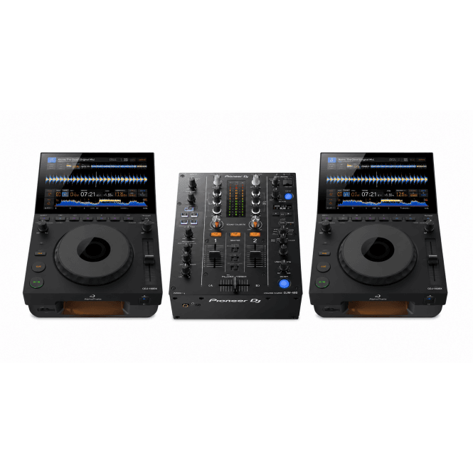 Pioneer DJ|AlphaTheta AlphaTheta CDJ-1500X DJ Media Player PAIR and DJM-450  Bundle