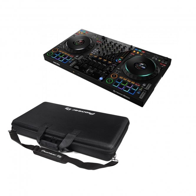 Pioneer DJ|AlphaTheta DDJ-FLX10 4-Channel Rekordbox / Serato DJ Controller  Bundle with Pioneer carry bag