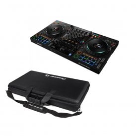 DDJ-FLX10 4-Channel Rekordbox / Serato DJ Controller  Bundle with Pioneer carry bag