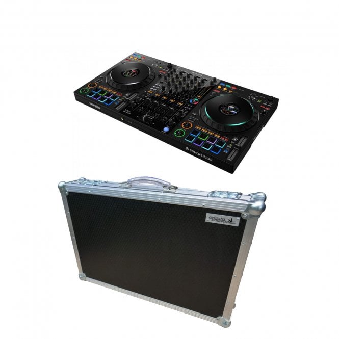 Pioneer DJ|AlphaTheta DDJ-FLX10 4-Channel Rekordbox / Serato DJ Controller & Case  Bundle