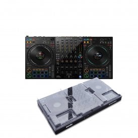 DDJ-FLX10 4-Channel Rekordbox / Serato DJ Controller  & Decksaver Bundle