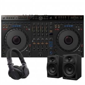 DDJ-GRV6 4-Channel DJ Controller with Speakers & Headphones Party Bundle