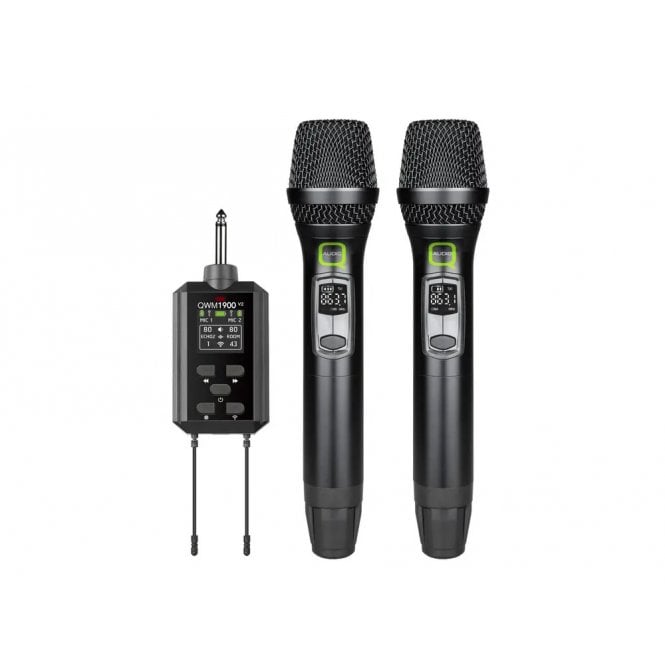 Q-Audio QWM 1900 V2 HH System Dual Wireless Handheld System