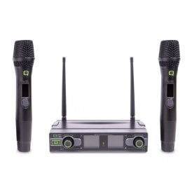 QWM 1950 HH UHF Dual Channel True Diversity HH Wireless Mic System