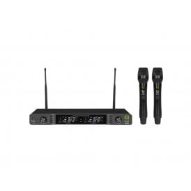 QWM 1970 HH UHF Dual Channel Diversity Handheld Wireless System 606-614MHz