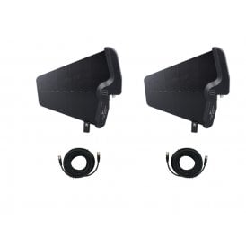QWM-PAD2-10M Active Paddle Antennas with 10m Cables