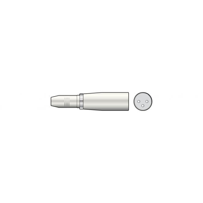 QTX Adaptor 6.3mm Mono Jack Socket – 3-pin XLR Male
