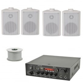 Restaurant, Cafe, Coffee Shop Background Music System 4x Speakers